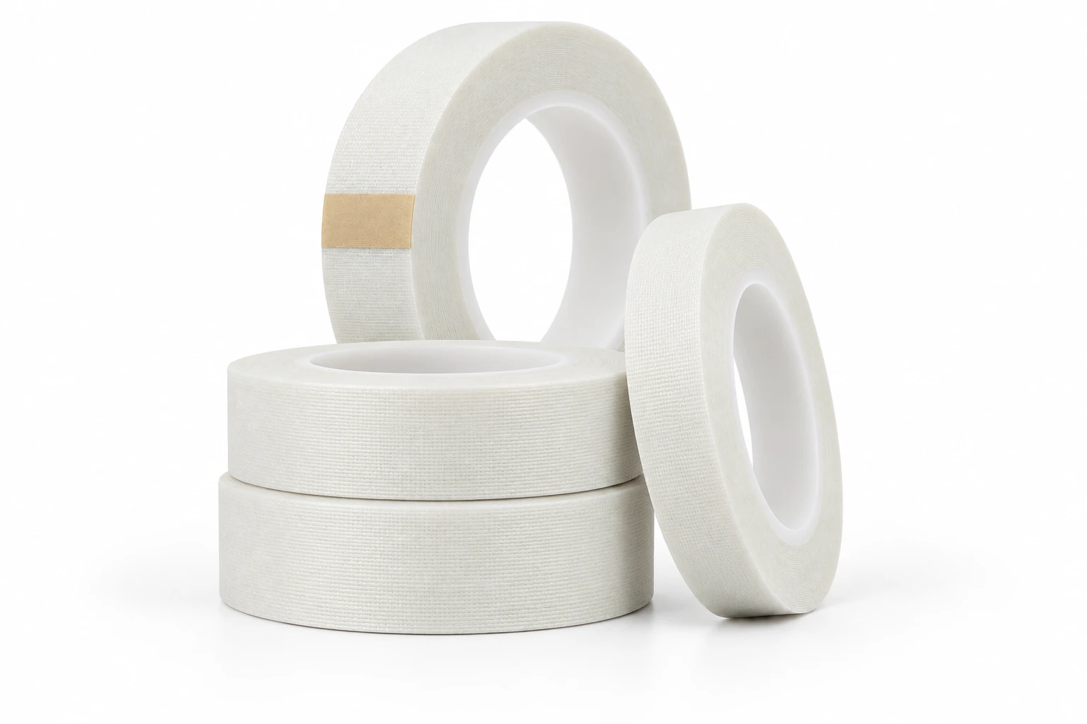 White glass cloth acrylic adhesive tape rolls