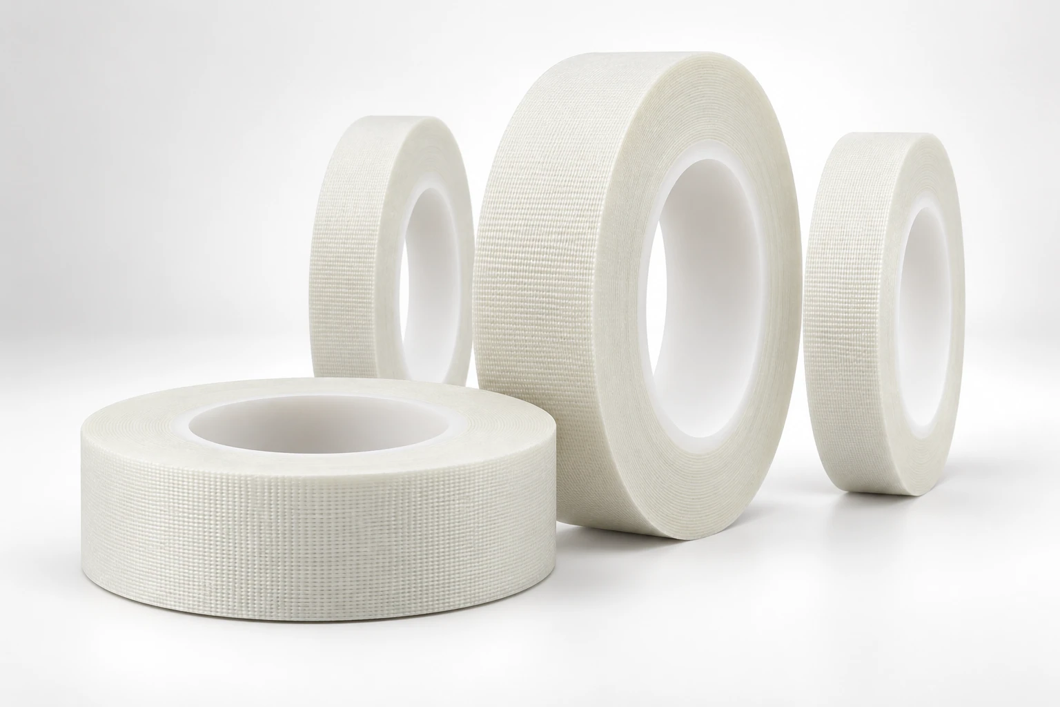 White glass cloth silicone adhesive tape rolls