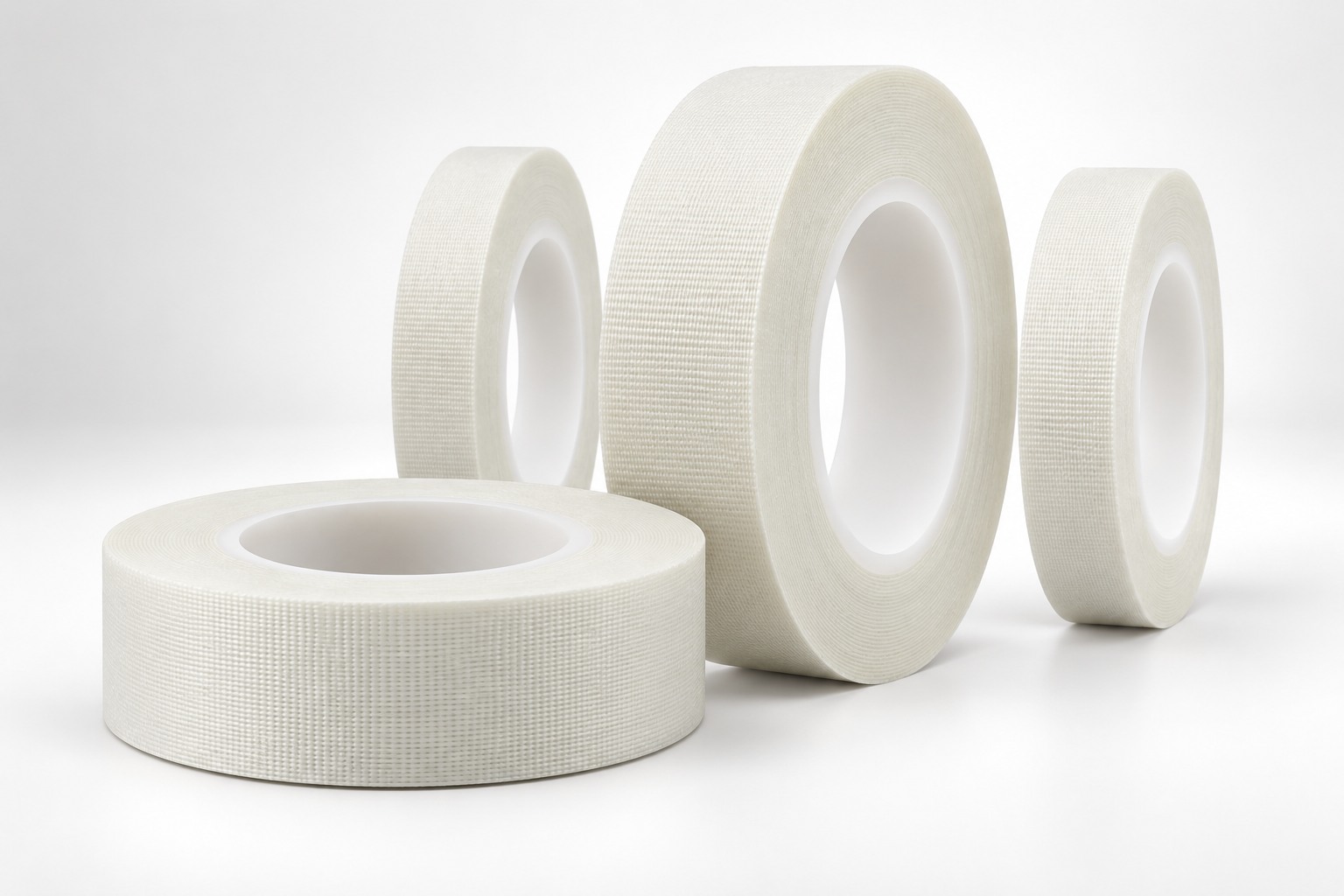 White glass cloth silicone adhesive tape rolls