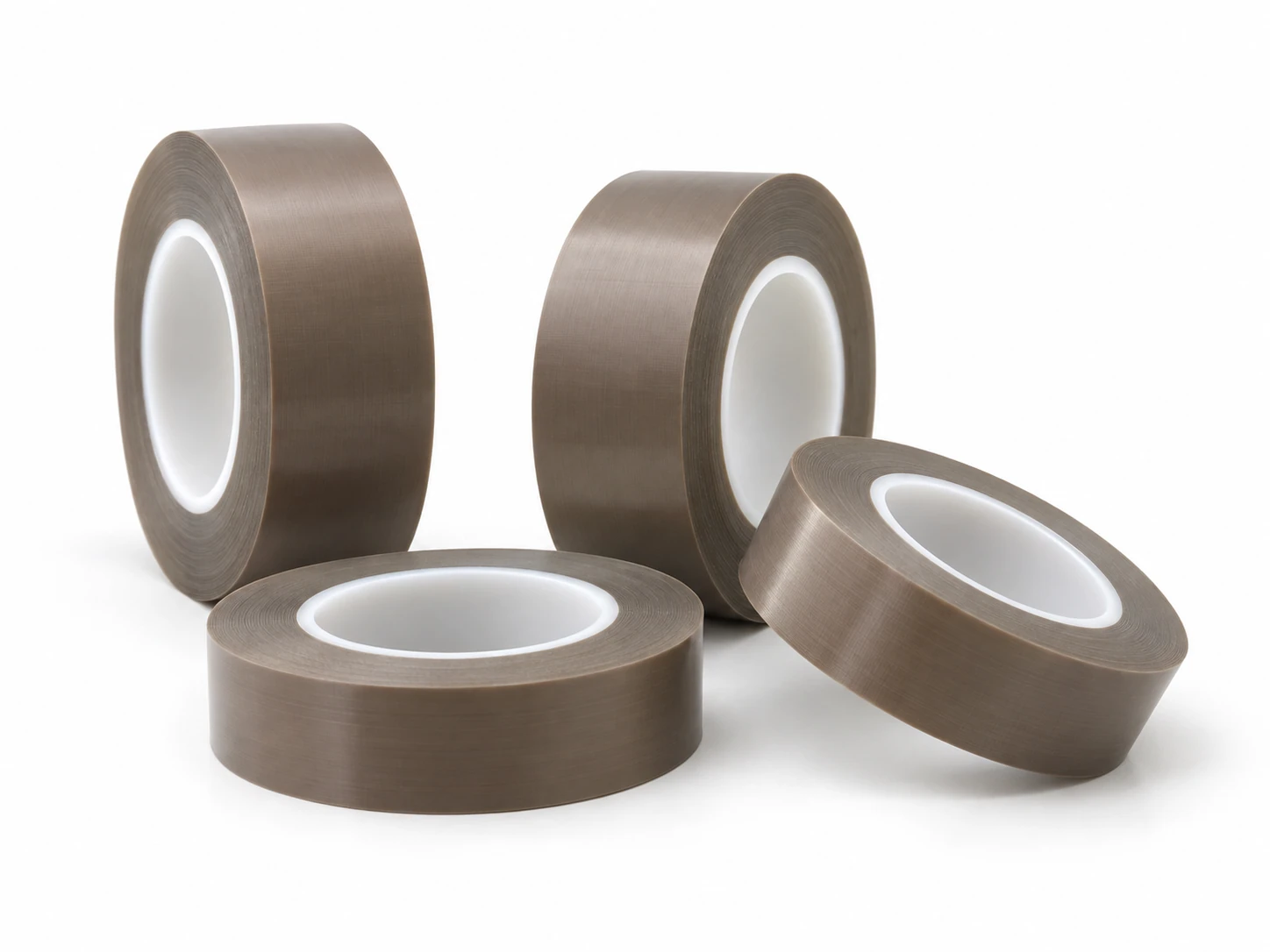 Brown PTFE film adhesive tape rolls