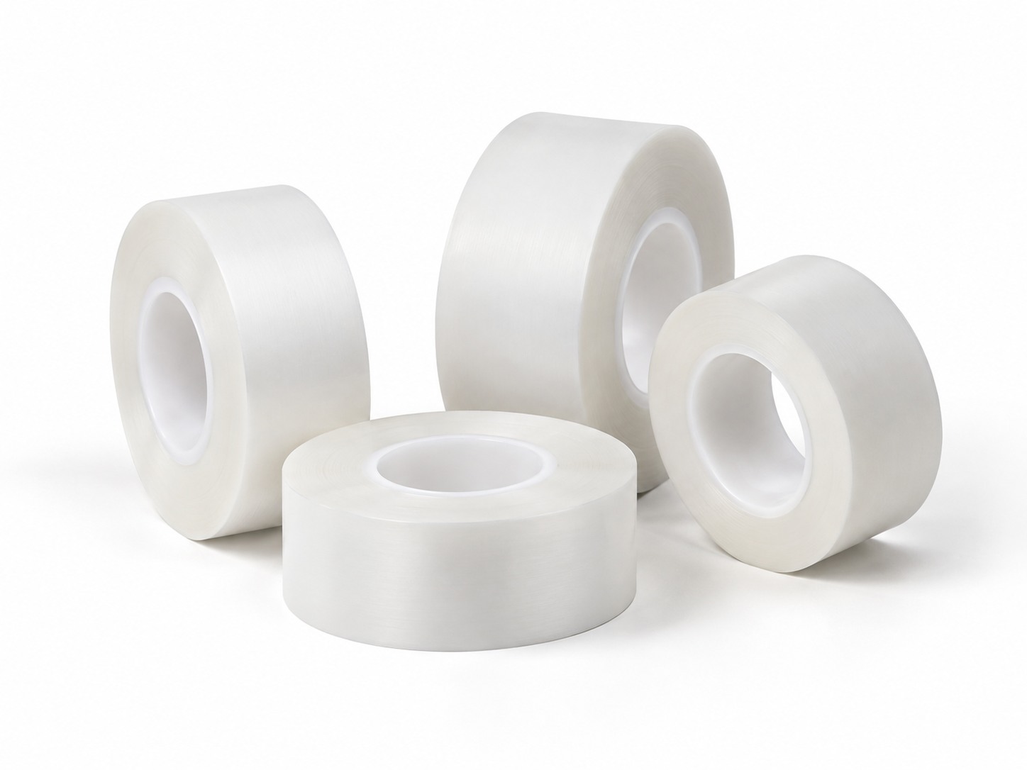 White PTFE film adhesive tape rolls